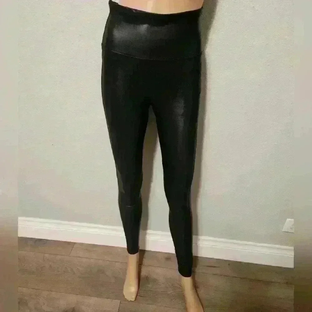 SPANX FAUX LEATHER LEGGINGS